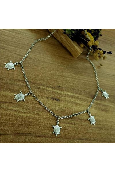 Köstebek Turtle Figure Chain Necklace