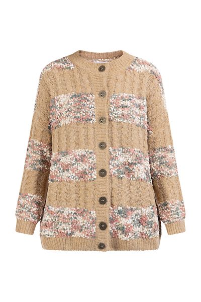 USHA Damen Strickjacke Mit Knöpfen