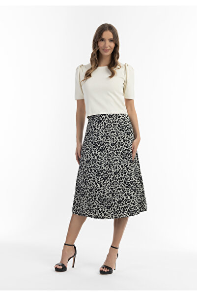 Faina Midirock mit Leo-Print