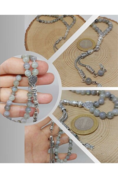 Yasamtohumu Labradorit Stone Open Color 33 mărgele de rugăciune 6 mm (17095)