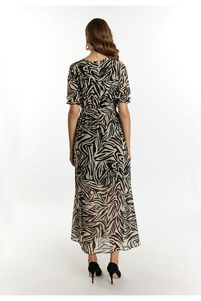 Faina Maxikleid mit Zebra-Print