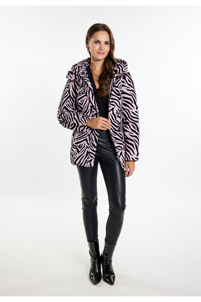 Faina Steppjacke mit Zebra-Print