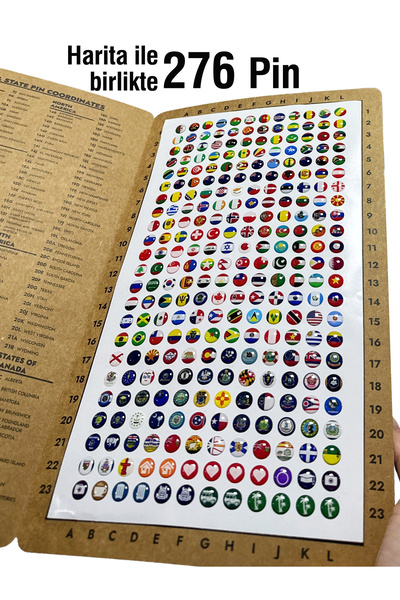 Colorfull Worlds 3d Ahşap Arapça Dünya Haritası 100x50 - Arapça Puzzle - Islami Duvar Sanatı Ev Ofis Cami Dekoru