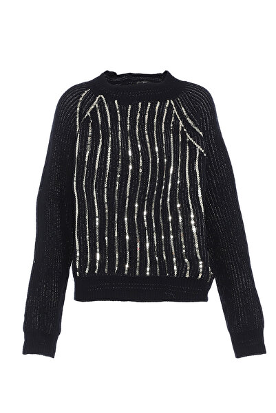 Faina Strickpullover mit Pailletten