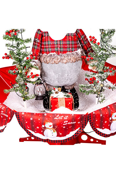 Herdekora Christmas Snow Fountain Santa Claus With Lights And Music 95X120 Cm