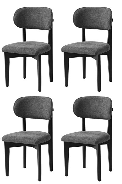 Sweet Home Masa Sandalye Nergis Sandalye Ahşap Gürgen 4 Lü Set Cafe,Restauran...