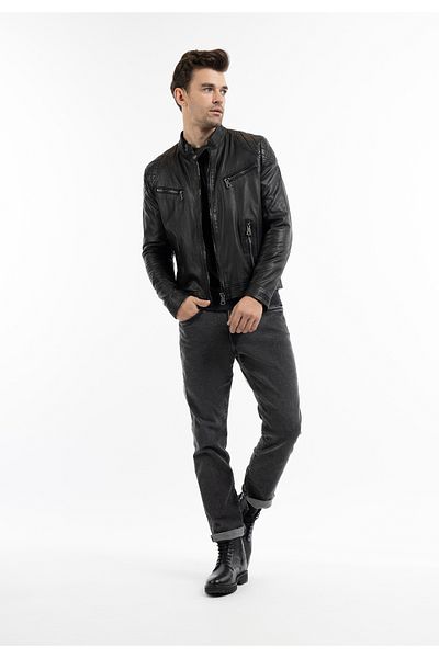 Dreimaster Lederjacke