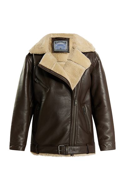 Dreimaster Bikerjacke Aus Leder