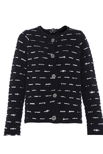 Faina Strickjacke mit Pailletten