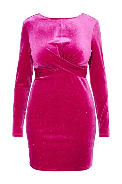 Faina Glitzerndes Samtkleid