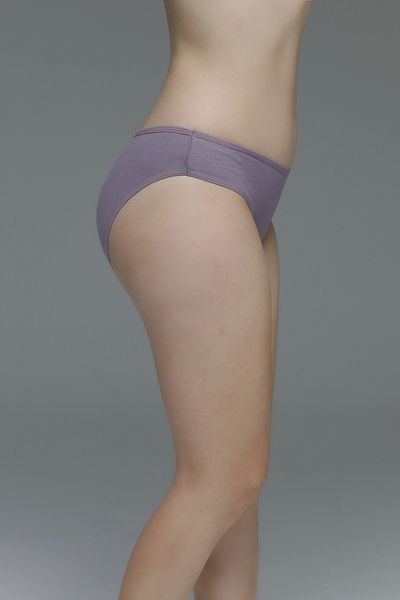 MİSTİRİK Slip din bumbac elastic cu talie înaltă model Taranto Culoare violet