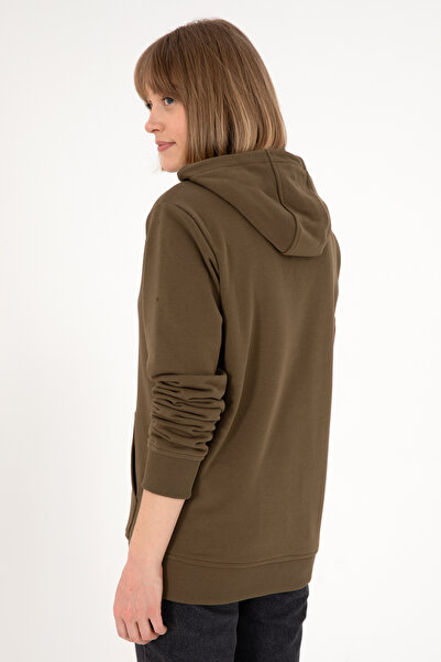 U.S. Polo Assn. Erkek Haki Basic Sweatshirt 50295175-VR027