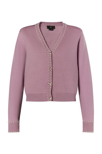 Faina Strickjacke mit Perlen