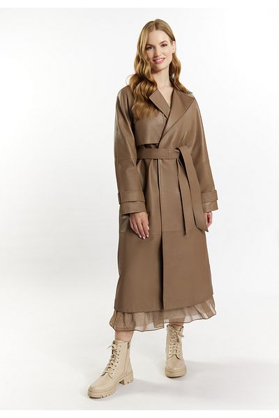 Dreimaster Trenchcoat Aus Leder