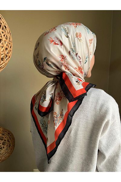 JAWEL ŞAL Jawel-Soft-Digital-Cotton-Scarf