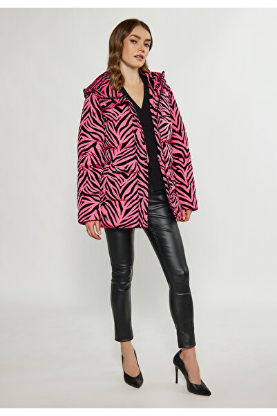 Faina Steppjacke mit Zebra-Print