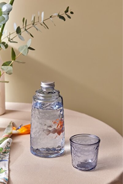 Karaca Loise Başucu Cam Sürahi Mavi 1100 ml