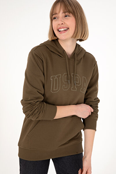 U.S. Polo Assn. Erkek Haki Basic Sweatshirt 50295175-VR027