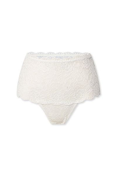 HNX Δαντελένιο ψηλόμεσο γυναικείο εσώρουχο Plus Size