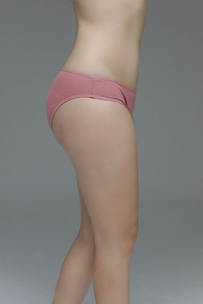 MİSTİRİK Chiloți din bumbac elastic elastic cu talie înaltă model Taranto Culoare roz pastel