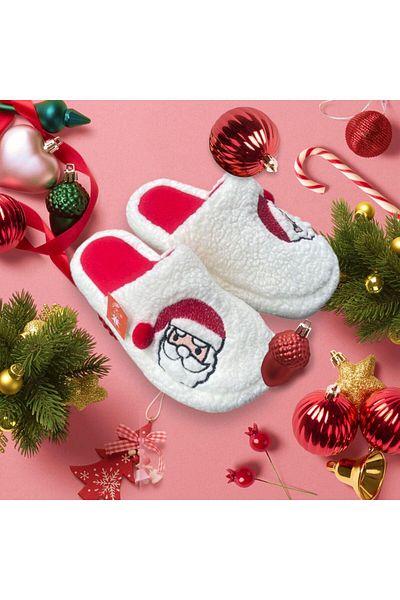 Efolle Παντόφλες Santa Claus New Year Concept, Παντόφλες για το σπίτι, Άνετες και Άνετες