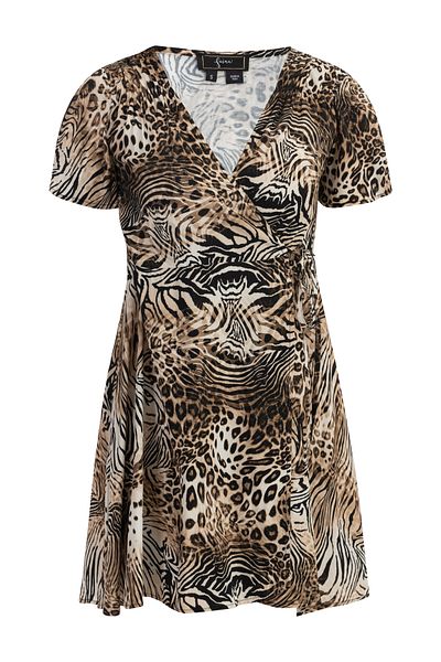 Faina Minikleid mit Animal-Print