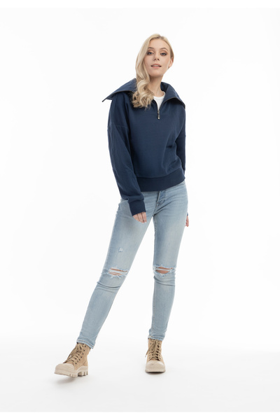 Dreimaster Oversize Troyer-sweater