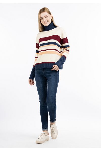 Dreimaster Strick Rollkragenpullover