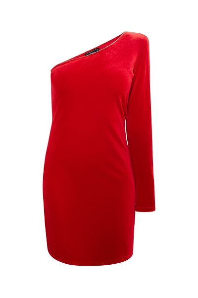 Faina One Shoulder Minikleid