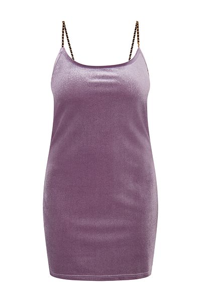 Faina Glitzerndes Mini-Samtkleid