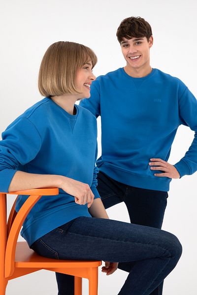 U.S. Polo Assn. Men's Crew Neck Cobalt Basic Sweatshirt 50295148 -Vr077