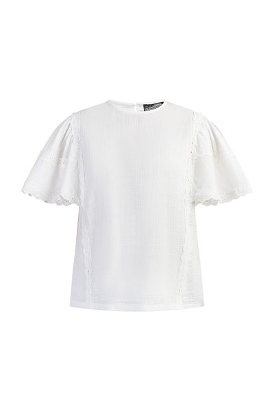 Dreimaster Blusenshirt Mit Spitze