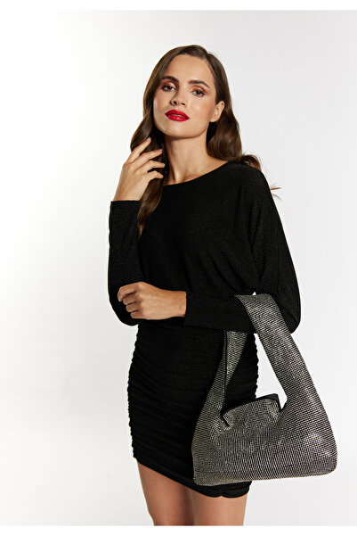 Faina Schultertasche aus Kristallen