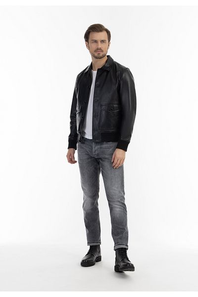 Dreimaster Lederjacke