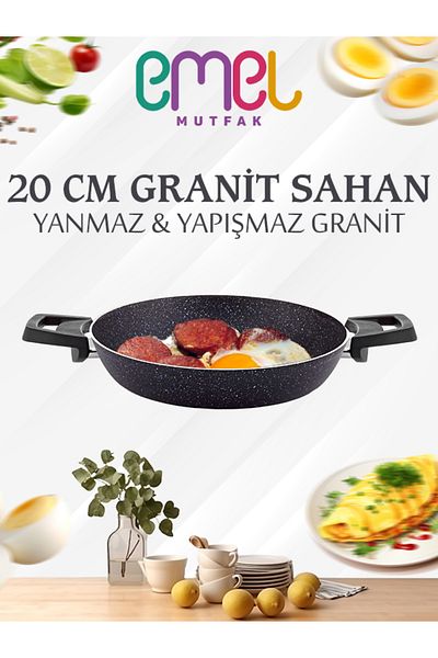 Emel Cooking Goods Emel 20 cm Granite Omelette Pan