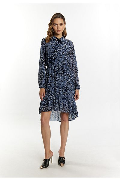 Faina Kleid mit Leoprint