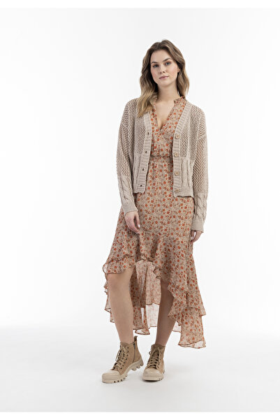 Dreimaster Weitmaschige Strickjacke