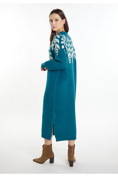 USHA Maxi Strickkleid