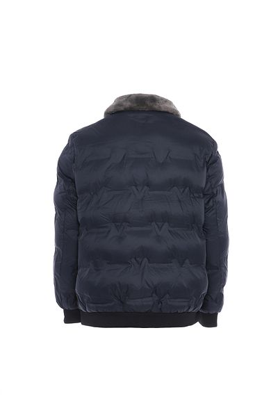 MOZZAAR Steppjacke mit Kunstfellkragen