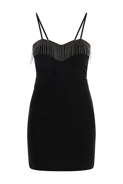 Faina Minikleid Mit Perlenketten