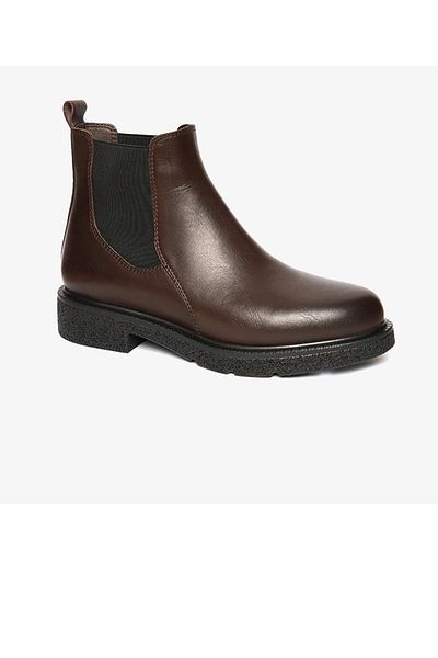 Greyder 33901 Women's Brown Genuine Leather Chelsea Boots