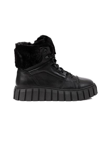 Greyder 33000 Women's Black Genuine Leather Sneaker Boots