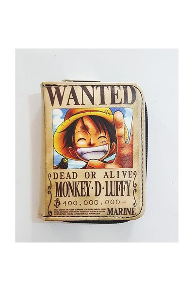 Köstebek One Piece Anime - Wanted Monkey.D.Luffy Wallet