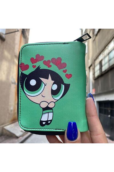 Köstebek Κοντό πορτοφόλι Green Powerpuff Girls Buttercup