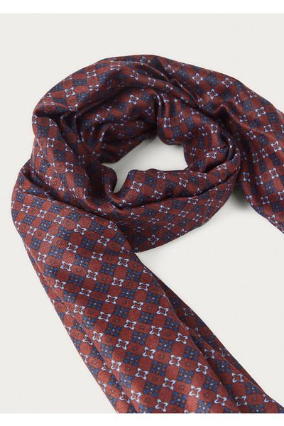 CROATE Wool Silk Printed Scarf