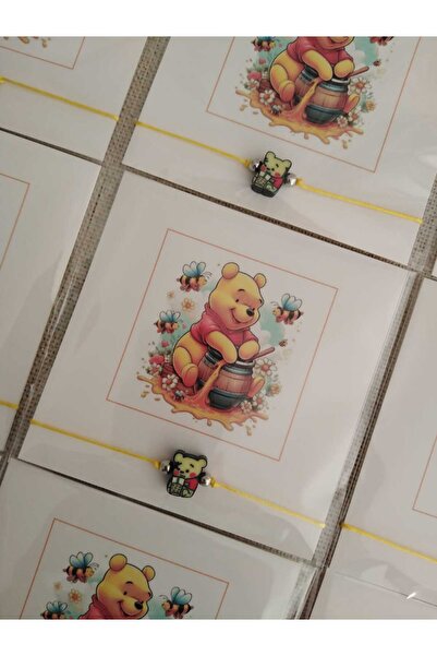 Nas Aksesuar Hediye Doğum Günü Karne Okul Öncesi Kartlı Çocuk Ayıcık Bileklik...