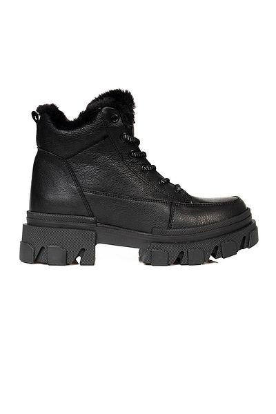 Greyder 31036 Γυναικείες μαύρες μπότες casual από γνήσιο δέρμα