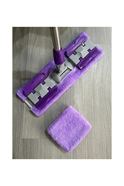 NFM HOME Sihirli Mandallı Teleskobik Temizlik Seti  Yedek Bezi ile  Yer Duvar...