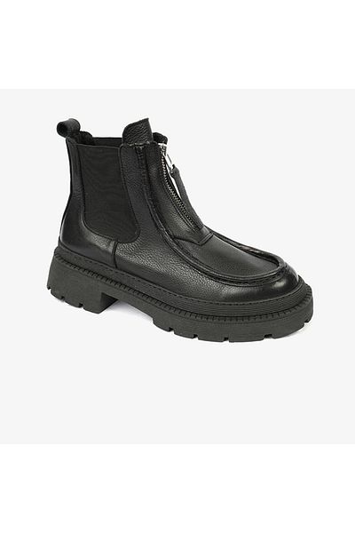 Greyder Greydrer 72172 Women's Black Genuine Leather Chelsea Boots