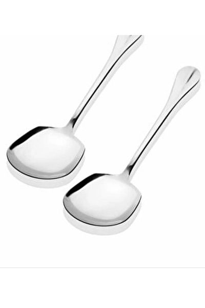 LeesHome 2 Pieces of Steel Serving Spoons - Presentation Spoons